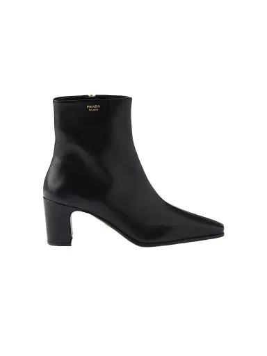 Prada Women's Leather Booties - Black | Thumbnail 1 Prada Women's Leather Booties - Black | Thumbnail 1