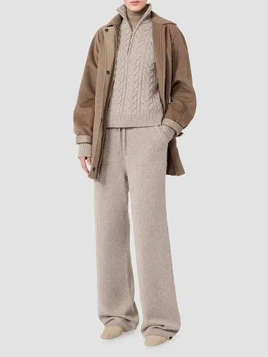 Max Mara Women's Cable Knit Cashmere Yarn Sweater - Sand - Size XL | Thumbnail 2 Max Mara Women's Cable Knit Cashmere Yarn Sweater - Sand - Size XL | Thumbnail 2