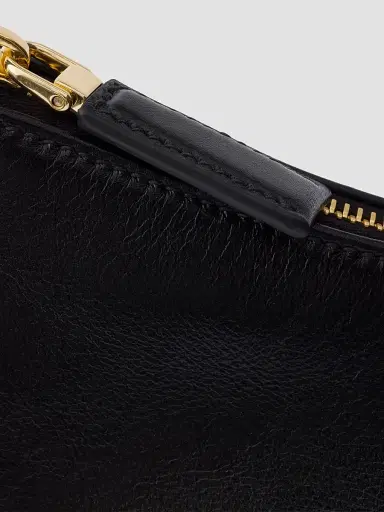 Prada Women's Aimée Medium Leather Shoulder Bag - Black | Thumbnail 5 Prada Women's Aimée Medium Leather Shoulder Bag - Black | Thumbnail 5