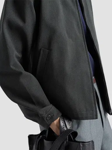 Prada Men's Denim Blouson Jacket | Thumbnail 5 Prada Men's Denim Blouson Jacket | Thumbnail 5