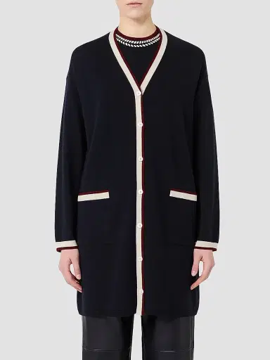 Max Mara Women's Long Wool Yarn Cardigan | Thumbnail 3 Max Mara Women's Long Wool Yarn Cardigan | Thumbnail 3