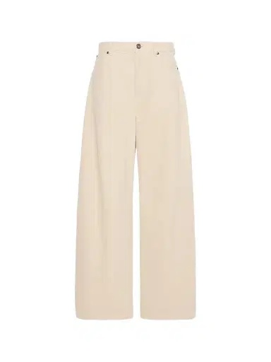 Weekend Max Mara Women's Cotton Drill Trousers - | Thumbnail 1 Weekend Max Mara Women's Cotton Drill Trousers - | Thumbnail 1