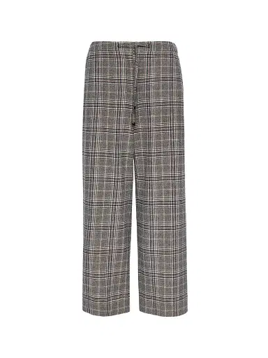 Max Mara Women's Chequered Flannel Joggers | Thumbnail 1 Max Mara Women's Chequered Flannel Joggers | Thumbnail 1