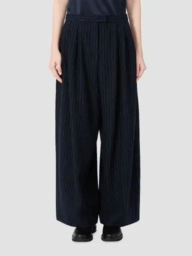 Max Mara Women's Pinstripe Silk Trousers | Thumbnail 3 Max Mara Women's Pinstripe Silk Trousers | Thumbnail 3