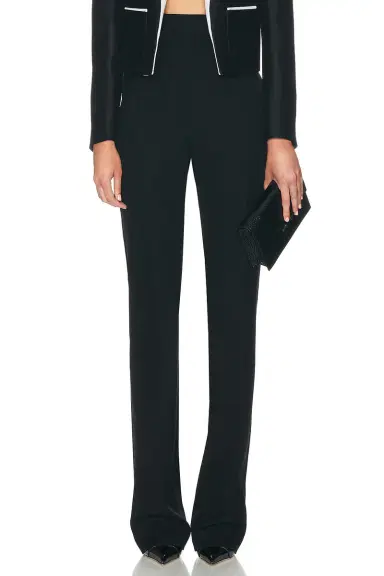 Tom Ford High Waist Tailored Tuxedo Straight Pant | Thumbnail 1 Tom Ford High Waist Tailored Tuxedo Straight Pant | Thumbnail 1