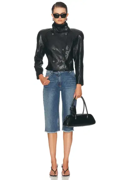 Magda Butrym Leather Jacket | Thumbnail 4 Magda Butrym Leather Jacket | Thumbnail 4