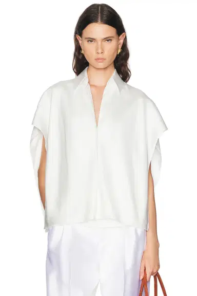 Bottega Veneta Silk Twill Blouse | Thumbnail 1 Bottega Veneta Silk Twill Blouse | Thumbnail 1