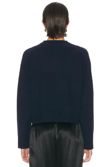Loulou de Saison Anzor V-Neck Saddle-Sleeve Sweater | Thumbnail 3 Loulou de Saison Anzor V-Neck Saddle-Sleeve Sweater | Thumbnail 3