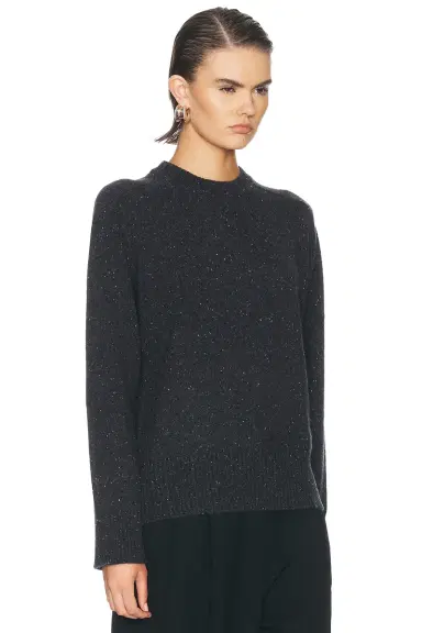 Loulou de Saison Baltra Saddle Sleeve Crewneck Sweater | Thumbnail 2 Loulou de Saison Baltra Saddle Sleeve Crewneck Sweater | Thumbnail 2