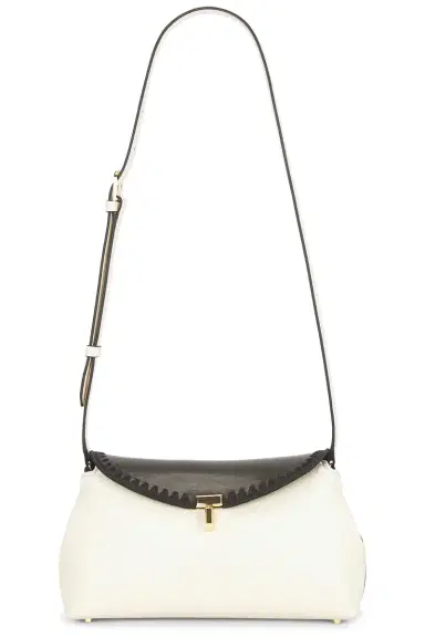 Toteme T-Lock Embroidered Leather Clutch | Thumbnail 1 Toteme T-Lock Embroidered Leather Clutch | Thumbnail 1