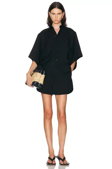 Bottega Veneta Twill Mini Short | Thumbnail 5 Bottega Veneta Twill Mini Short | Thumbnail 5