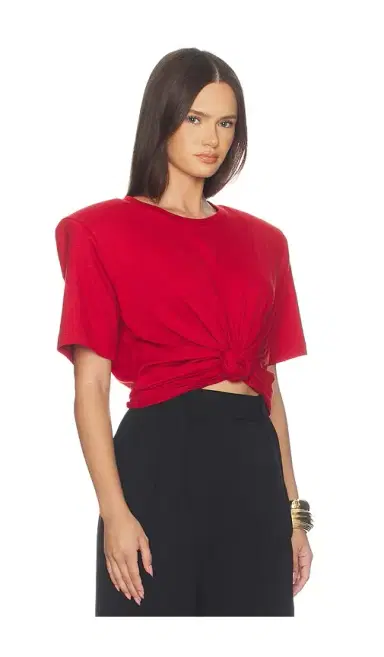 Magda Butrym Knot Front T-Shirt | Thumbnail 7 Magda Butrym Knot Front T-Shirt | Thumbnail 7