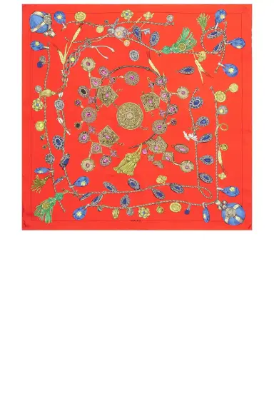 VERSACE Foulard Silk Twill Scarf | Thumbnail 2 VERSACE Foulard Silk Twill Scarf | Thumbnail 2