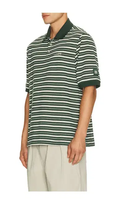 Manors Golf GOAT Pique Stripe Polo | Thumbnail 2 Manors Golf GOAT Pique Stripe Polo | Thumbnail 2