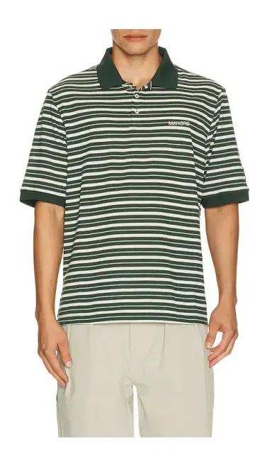 Manors Golf GOAT Pique Stripe Polo | Thumbnail 1 Manors Golf GOAT Pique Stripe Polo | Thumbnail 1