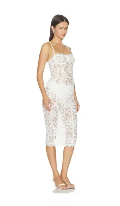 MORE TO COME Esme Corset Midi Dress | Thumbnail 2 MORE TO COME Esme Corset Midi Dress | Thumbnail 2