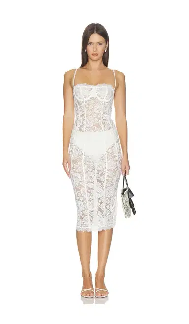MORE TO COME Esme Corset Midi Dress | Thumbnail 1 MORE TO COME Esme Corset Midi Dress | Thumbnail 1