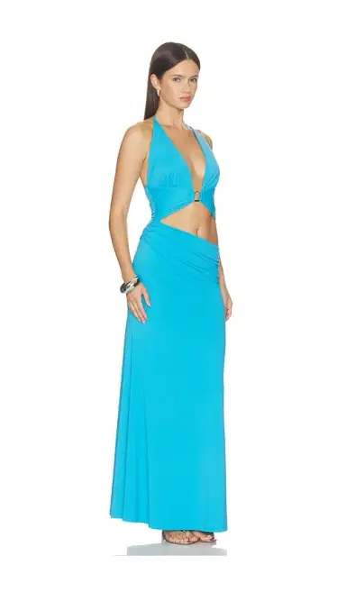 Runaway The Label Lumia Halter Cutout Maxi Dress | Thumbnail 2 Runaway The Label Lumia Halter Cutout Maxi Dress | Thumbnail 2