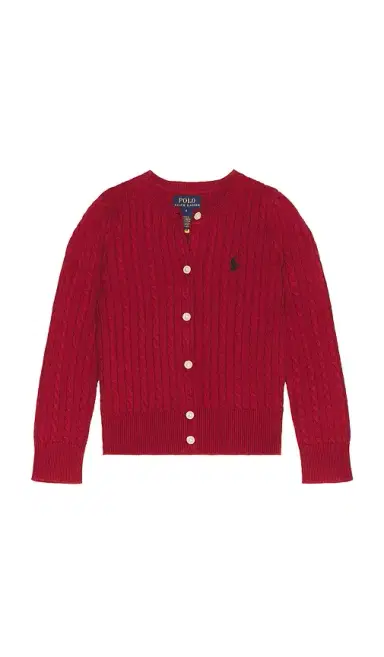 Polo Ralph Lauren Kids Cable Knit Cotton Cardigan | Thumbnail 1 Polo Ralph Lauren Kids Cable Knit Cotton Cardigan | Thumbnail 1