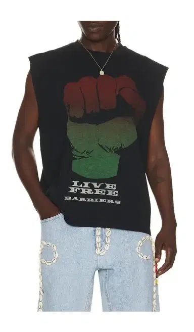 Barriers Worldwide Fist Sleeveless Tee | Thumbnail 1 Barriers Worldwide Fist Sleeveless Tee | Thumbnail 1