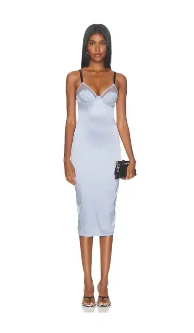 Fleur du Mal Bebe Midi Slip Dress | Thumbnail 1 Fleur du Mal Bebe Midi Slip Dress | Thumbnail 1