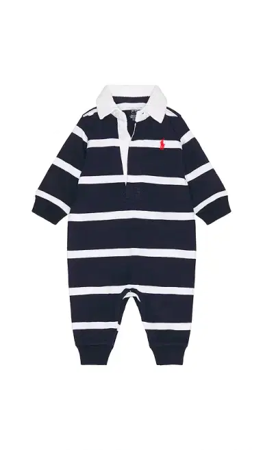 Polo Ralph Lauren Baby Striped Cotton Rugby Coverall | Thumbnail 1 Polo Ralph Lauren Baby Striped Cotton Rugby Coverall | Thumbnail 1