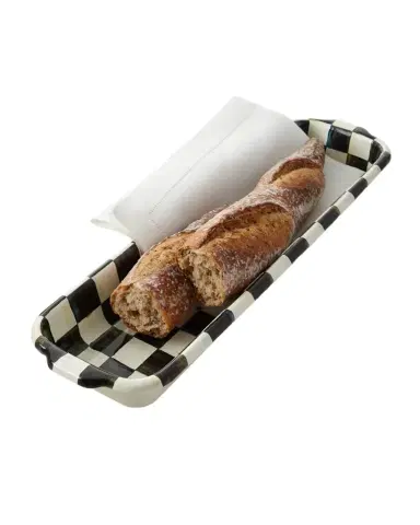 MacKenzie-Childs Courtly Check Enamel Baguette Dish | Thumbnail 1 MacKenzie-Childs Courtly Check Enamel Baguette Dish | Thumbnail 1