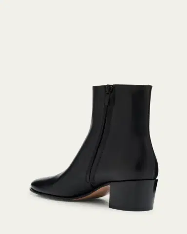 Gianvito Rossi Glove Leather Block-Heel Booties | Thumbnail 4 Gianvito Rossi Glove Leather Block-Heel Booties | Thumbnail 4
