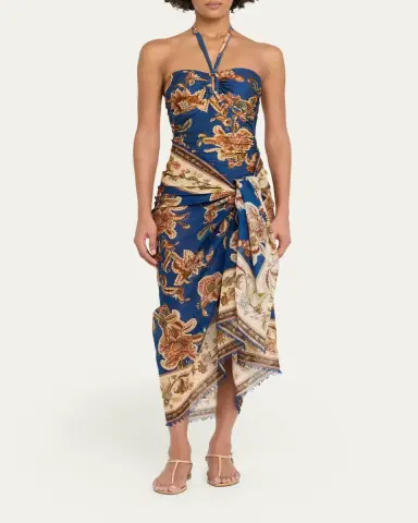 Zimmermann Printed Cotton Pareo Coverup | Thumbnail 2 Zimmermann Printed Cotton Pareo Coverup | Thumbnail 2