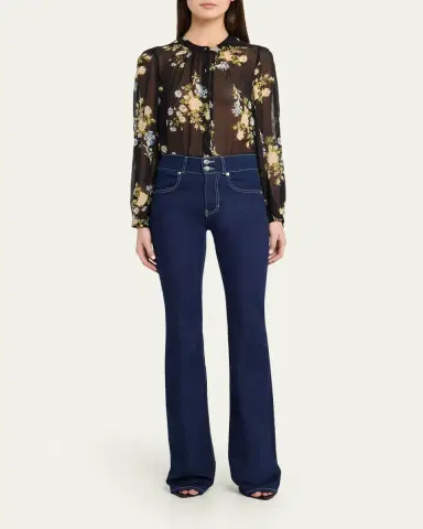 Veronica Beard Ashlynn Floral Silk Blouse | Thumbnail 2 Veronica Beard Ashlynn Floral Silk Blouse | Thumbnail 2