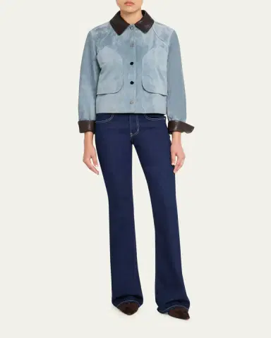 Veronica Beard Walters Cropped Suede Jacket | Thumbnail 2 Veronica Beard Walters Cropped Suede Jacket | Thumbnail 2