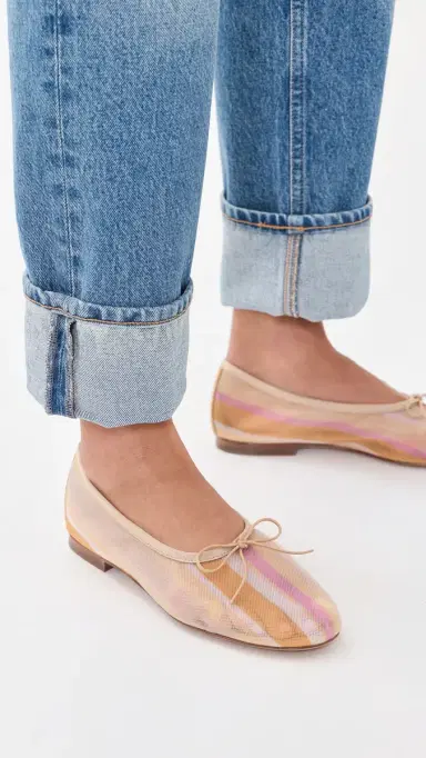 Mansur Gavriel Dream Ballerina Flats Sunset Multi | Thumbnail 3 Mansur Gavriel Dream Ballerina Flats Sunset Multi | Thumbnail 3