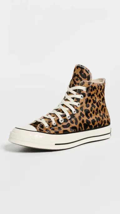 Converse Chuck 70 Leopard Pony Hair Sneakers Black/Natural /Egret | Thumbnail 2 Converse Chuck 70 Leopard Pony Hair Sneakers Black/Natural /Egret | Thumbnail 2