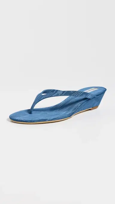 Christopher Esber Scala Moire Wedges Denim 39 | Thumbnail 2 Christopher Esber Scala Moire Wedges Denim 39 | Thumbnail 2