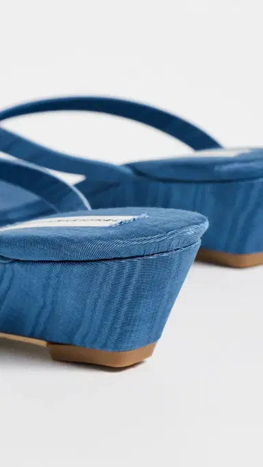 Christopher Esber Scala Moire Wedges Denim 39 | Thumbnail 4 Christopher Esber Scala Moire Wedges Denim 39 | Thumbnail 4