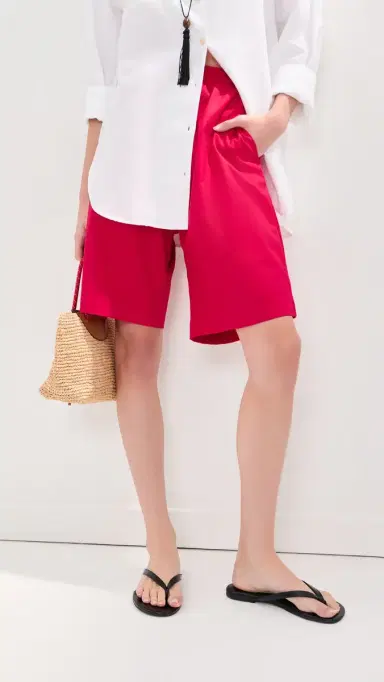 LE BOP Frances Bermuda Shorts Red | Thumbnail 2 LE BOP Frances Bermuda Shorts Red | Thumbnail 2