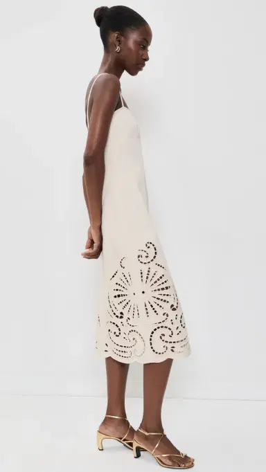 Ulla Johnson The Jane Eyelet Denim Dress Cowrie 6 | Thumbnail 4 Ulla Johnson The Jane Eyelet Denim Dress Cowrie 6 | Thumbnail 4