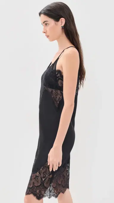 Norma Kamali Bias Slip Dress with ace Black | Thumbnail 4 Norma Kamali Bias Slip Dress with ace Black | Thumbnail 4