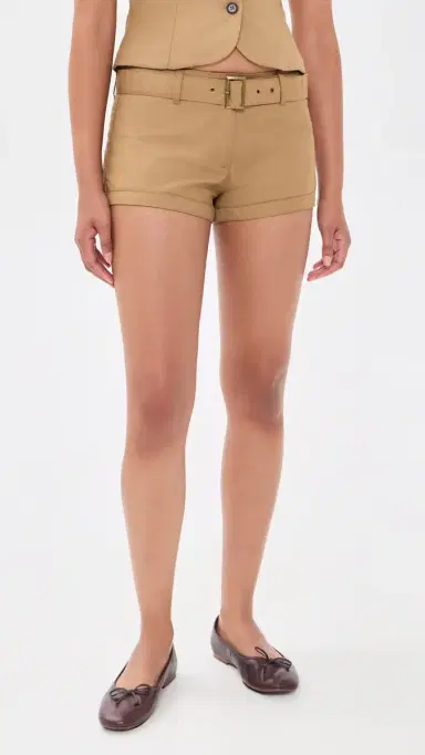 LIONESS Afterglow Mini Shorts Camel | Thumbnail 2 LIONESS Afterglow Mini Shorts Camel | Thumbnail 2