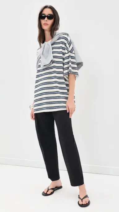 VRG GRL Willow Tee Blue tripe | Thumbnail 5 VRG GRL Willow Tee Blue tripe | Thumbnail 5