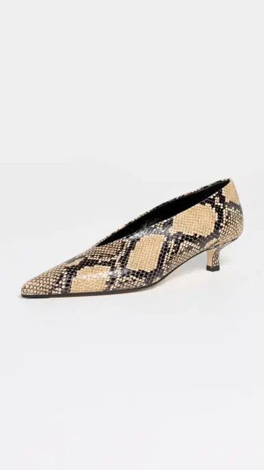 aeyde Clara Snake Print Leather Pumps Hazelnut | Thumbnail 2 aeyde Clara Snake Print Leather Pumps Hazelnut | Thumbnail 2