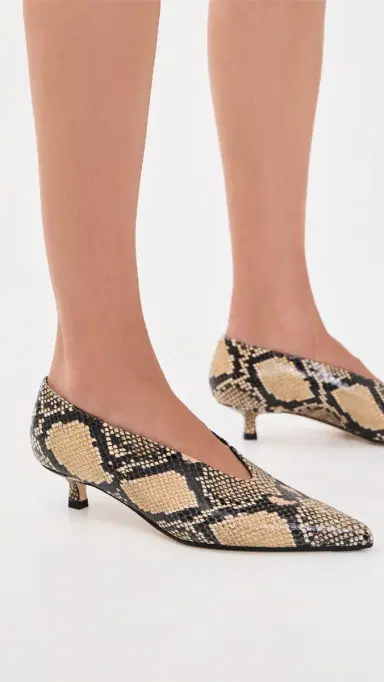 aeyde Clara Snake Print Leather Pumps Hazelnut | Thumbnail 3 aeyde Clara Snake Print Leather Pumps Hazelnut | Thumbnail 3