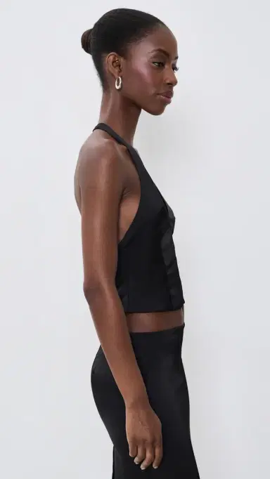 Lioness Front Row Halter Top Noir | Thumbnail 4 Lioness Front Row Halter Top Noir | Thumbnail 4