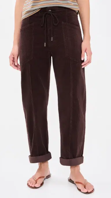 DAZE Villa Corduroy Barrel Pants Chocolate 27 | Thumbnail 2 DAZE Villa Corduroy Barrel Pants Chocolate 27 | Thumbnail 2
