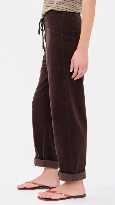 DAZE Villa Corduroy Barrel Pants Chocolate 27 | Thumbnail 4 DAZE Villa Corduroy Barrel Pants Chocolate 27 | Thumbnail 4