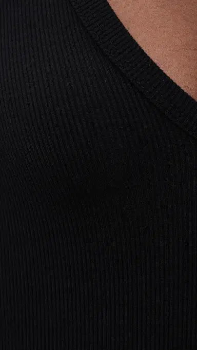 ÉTERNE Ribbed Tee Black | Thumbnail 6 ÉTERNE Ribbed Tee Black | Thumbnail 6