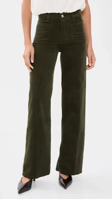 Frame Le Slim Palazzo Modernist Pants Rich Military | Thumbnail 2 Frame Le Slim Palazzo Modernist Pants Rich Military | Thumbnail 2