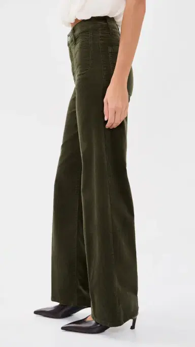 Frame Le Slim Palazzo Modernist Pants Rich Military | Thumbnail 4 Frame Le Slim Palazzo Modernist Pants Rich Military | Thumbnail 4