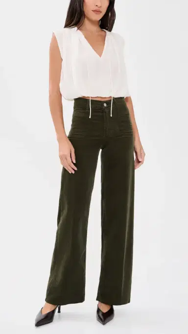 Frame Le Slim Palazzo Modernist Pants Rich Military | Thumbnail 5 Frame Le Slim Palazzo Modernist Pants Rich Military | Thumbnail 5