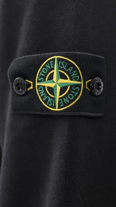 Stone Island Brushed Cotton Fleece Sweatshirt Black | Thumbnail 6 Stone Island Brushed Cotton Fleece Sweatshirt Black | Thumbnail 6